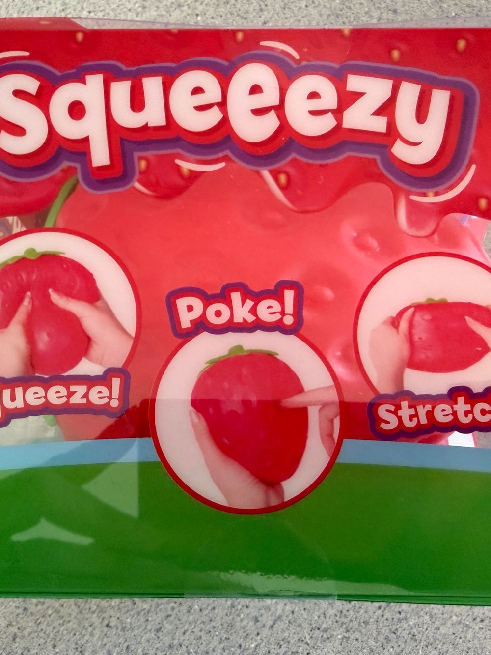 New TikTok Viral Jumbo Squishy Strawberry Sensory Toy Squeeezy 6" Toymendous!